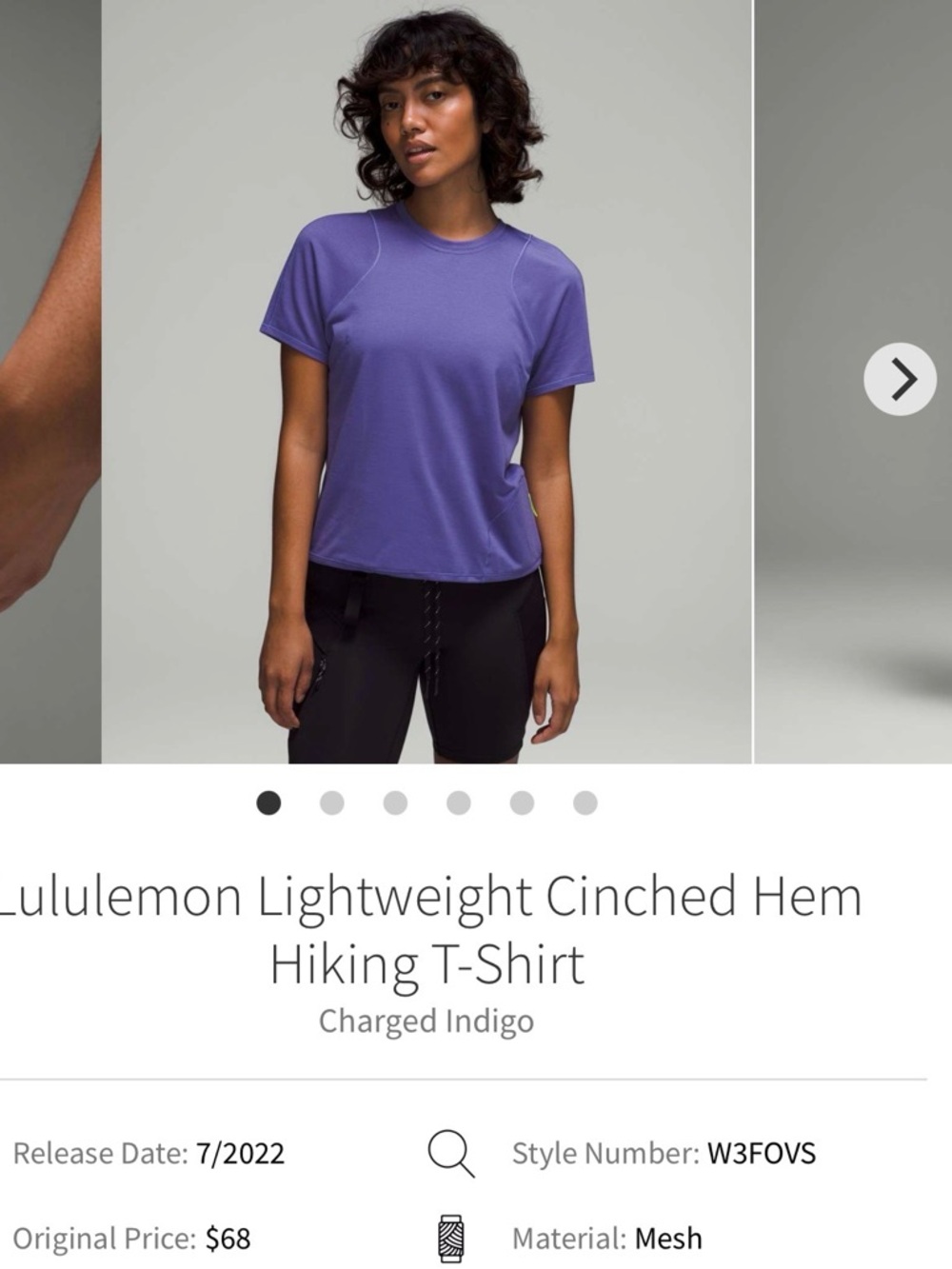 lululemon athletica Short Sleeve Active Tee - Charged Indigo Purple